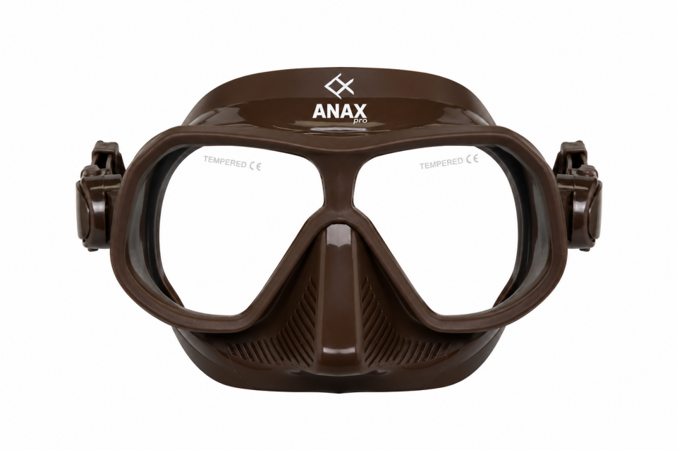ANAX PRO Mayk Kahverengi Dalış Maskesi