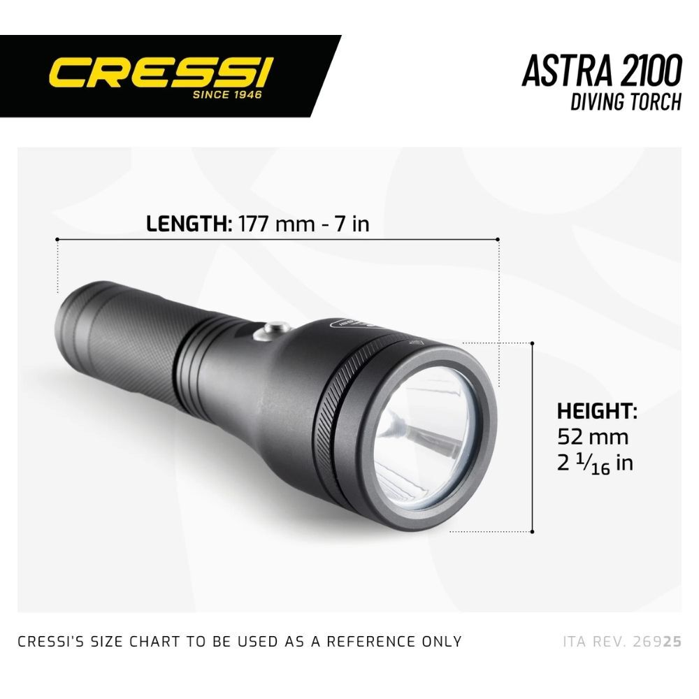 Cressi Astra 2100 Lümen Dalış Feneri